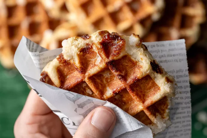 Gaufre de Liège proposée par notre foodtruck événementiel