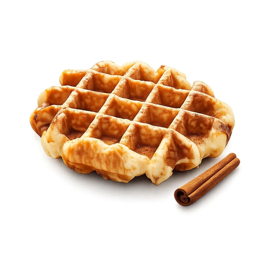 Gaufre de Liège à la cannelle