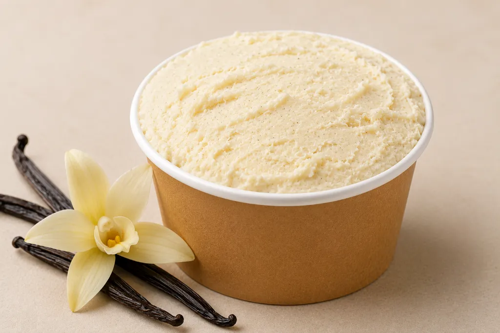 Petit pot de glace artisanale - Vanille