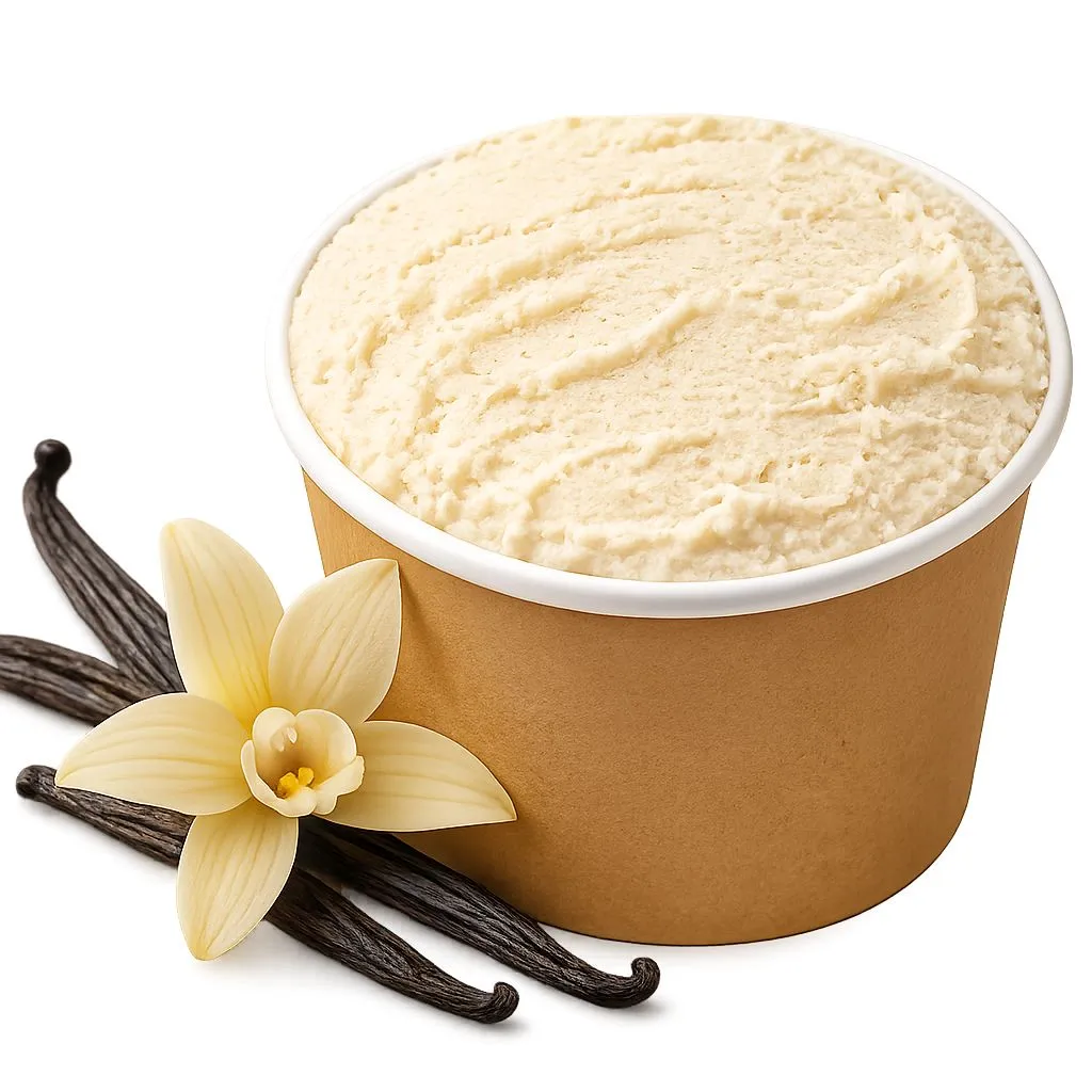 Petit pot de glace artisanale : Vanille