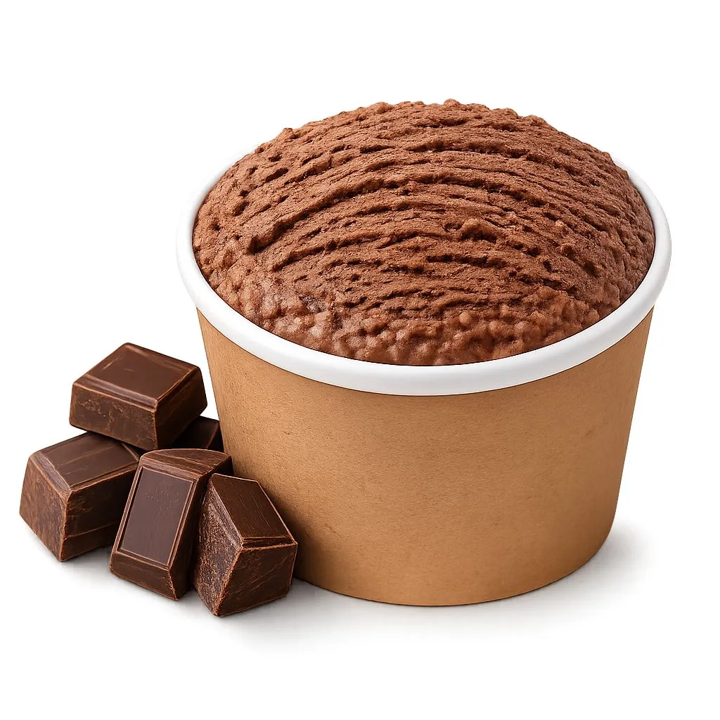 Petit pot de glace artisanale : Chocolat