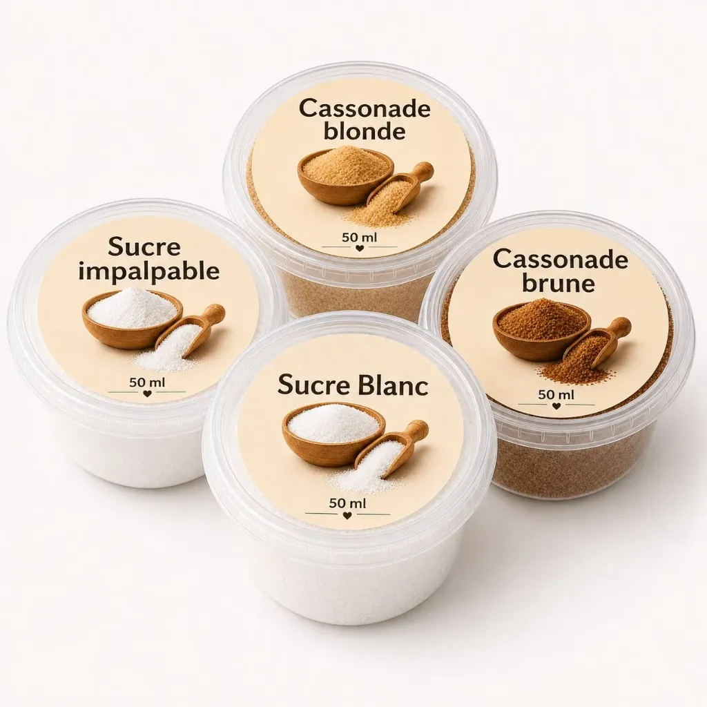 Petit pot de sucre - 50 ml (Sucre blanc)